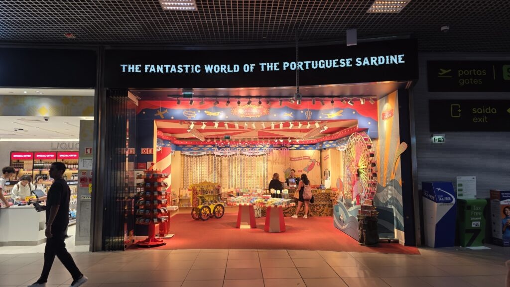 Sardine store at Lisbon Airport
